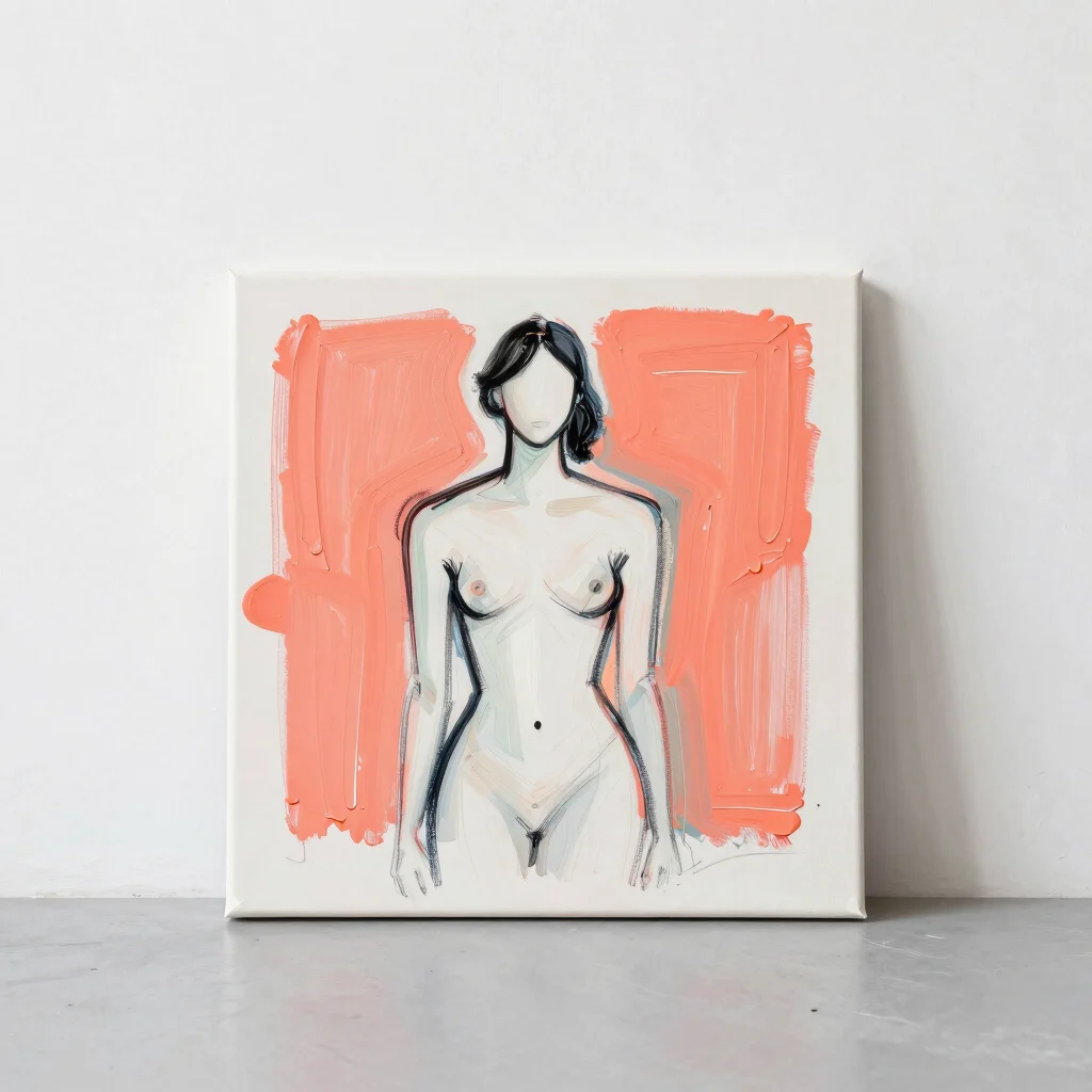 Neon Solitude Mixed Media