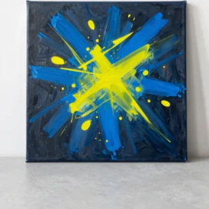Static Pulse Abstract Oil Piece
