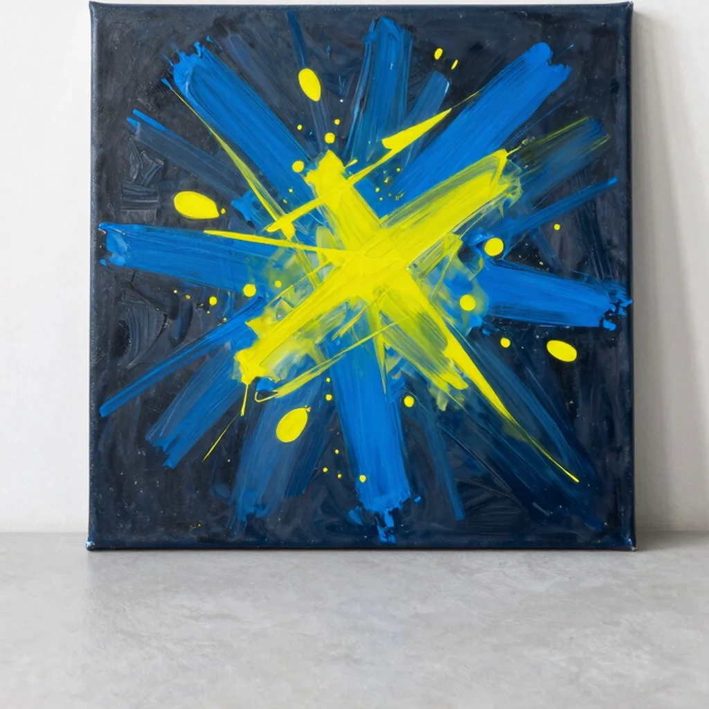 Static Pulse Abstract Oil Piece
